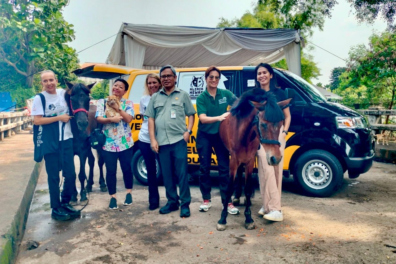 JAAN Domestic dan Lady Freethinker Hadirkan Mobil Klinik untuk Kuda Delman di Indonesia