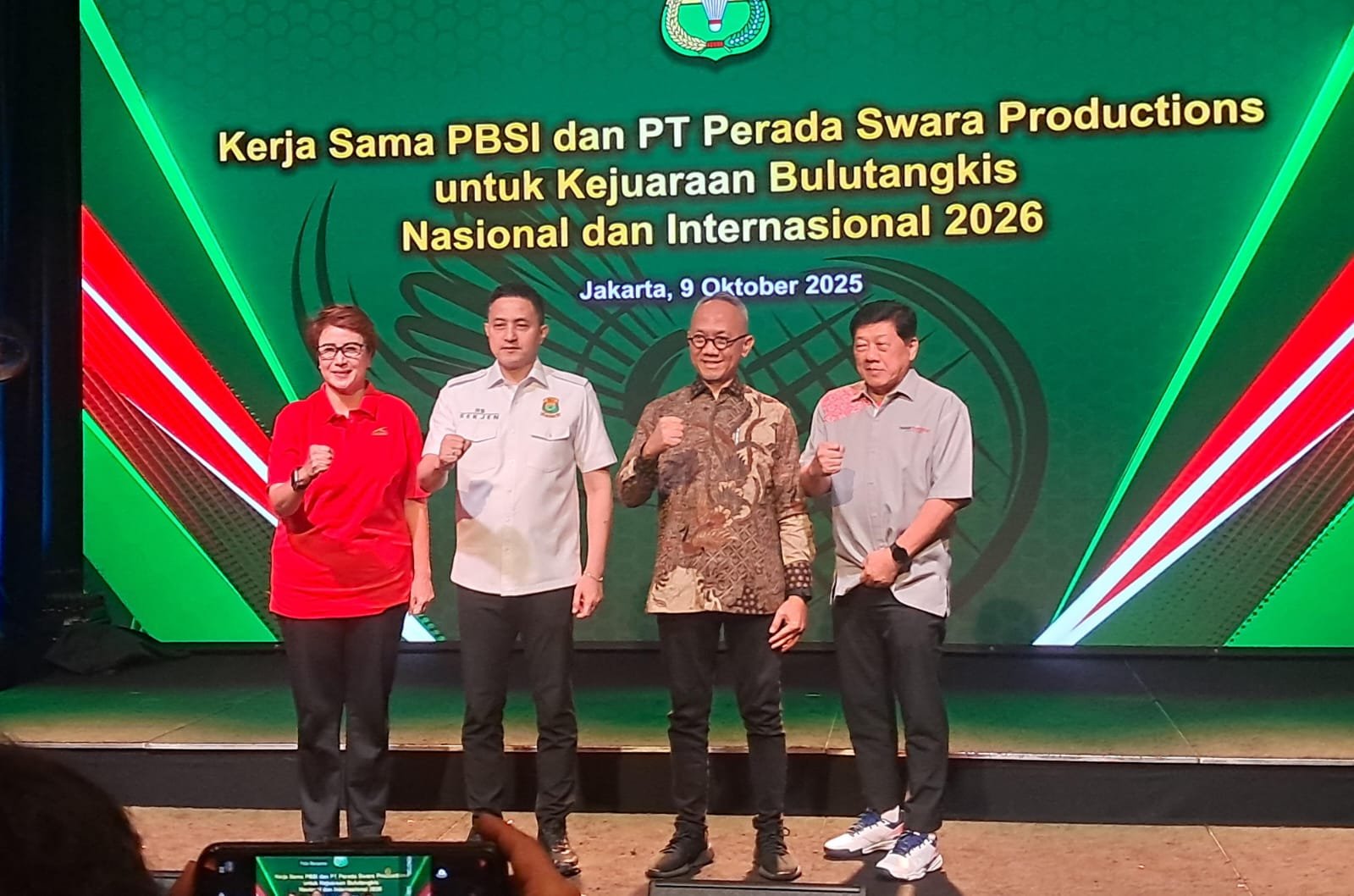 PBSI Gaet Perada Swara Productions Gelar Turnamen Bulutangkis 2026